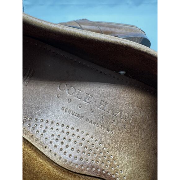 COLE HAAN Hand Sewn Brown Leather PENNY LOAFERS Sz 11 Office Work Academia - Picture 8 of 11